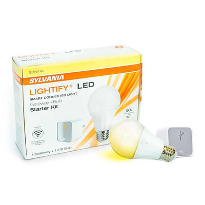 Sylvania Lightify LED Smart WIFI Connection Gateway A19 Bulb Starter Kit 20 Pack