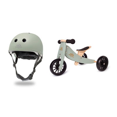 Kinderfeets Sage Adjustable Kids Helmet Bundle with Sage Balance Trike Tricycle - VMInnovations