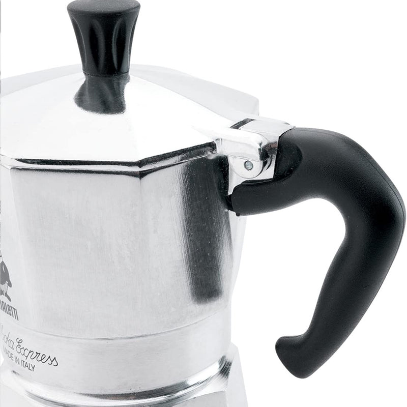 Bialetti Aluminum 6 Cup Stovetop Steamer Espresso Coffee Maker Brewer, Silver