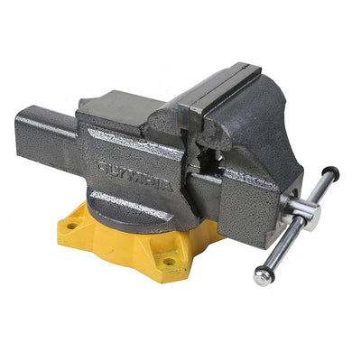 Olympia Tools 38 615 Powder Coated 5 Inch Mechanic Bench Vise with Yellow Base