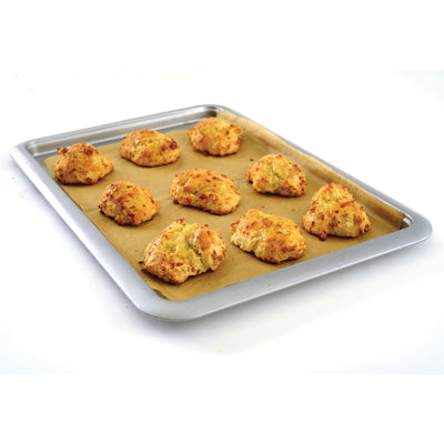 Norpro Non Stick 16.5" Steel Rimmed Full Baking Cookie Sheet, Silver (2 Pack)