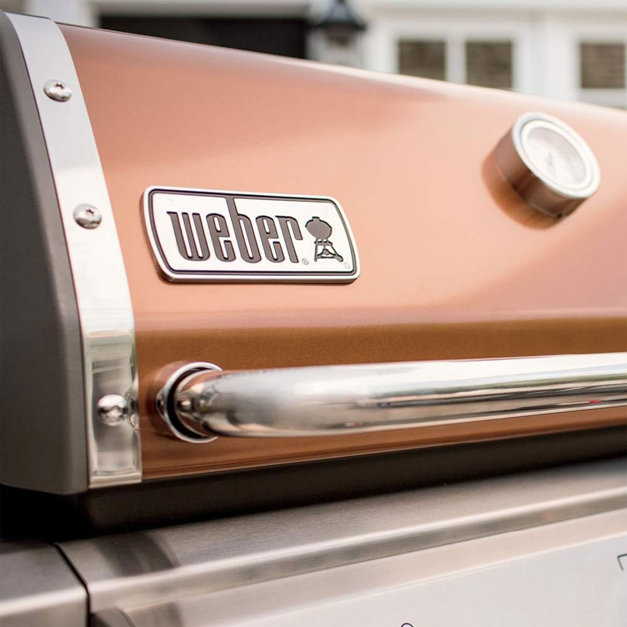 Weber Genesis II E315 Outdoor Stainless Steel 3 Burner Natural Gas Grill, Copper - VMInnovations