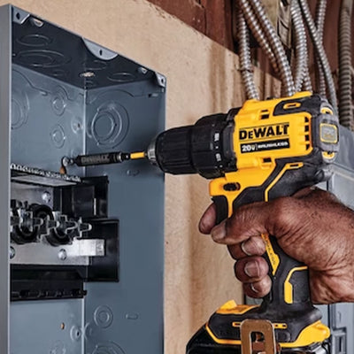DeWalt ATOMIC 20 Volt 0.5 Inch Brushless Motor Drill Driver Kit Hand Tool Set - VMInnovations