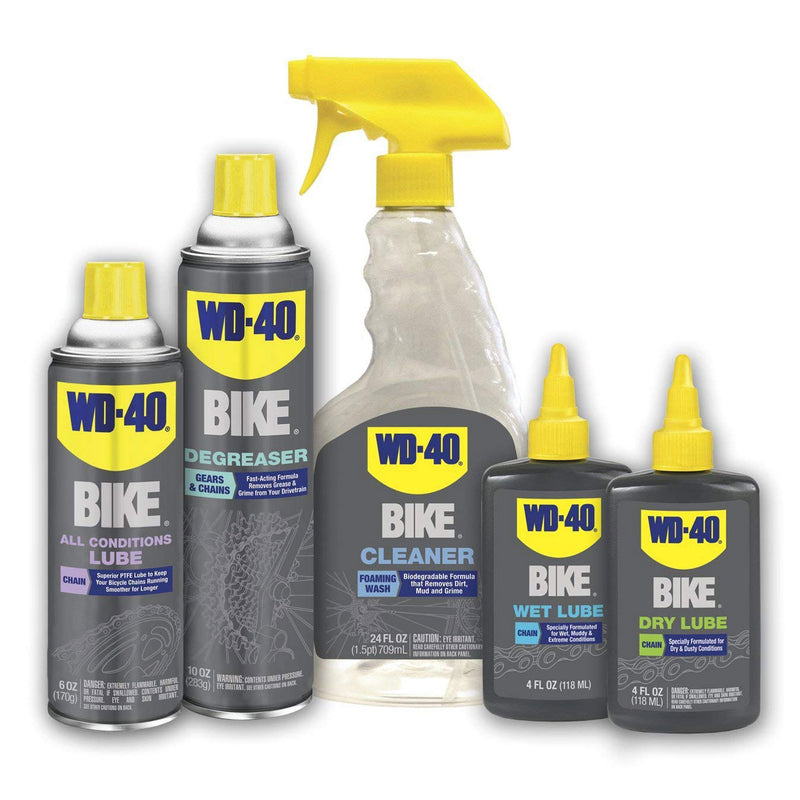 WD-40 BIKE 4 Ounce Wet and Muddy Condition Bike Chain Lubricant (12 Pack)