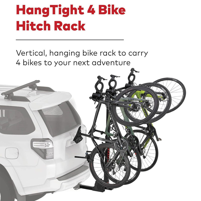 Yakima HangTight 4 Vertical Hanging Hitch Bike Rack for 2 Inch Hitch Receivers
