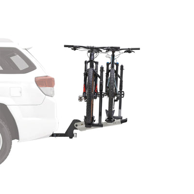 Yakima StageTwo 2" Premium 4 Bike Tiered Adjustable Tray Hitch Bike Rack, Vapor - VMInnovations