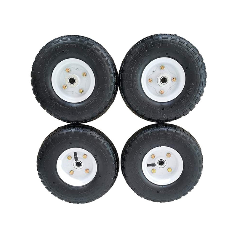 SLT Gdpodts 3.50-4 Inch Pneumatic Rubber Utility Replacement Tires, Set of 4 - VMInnovations