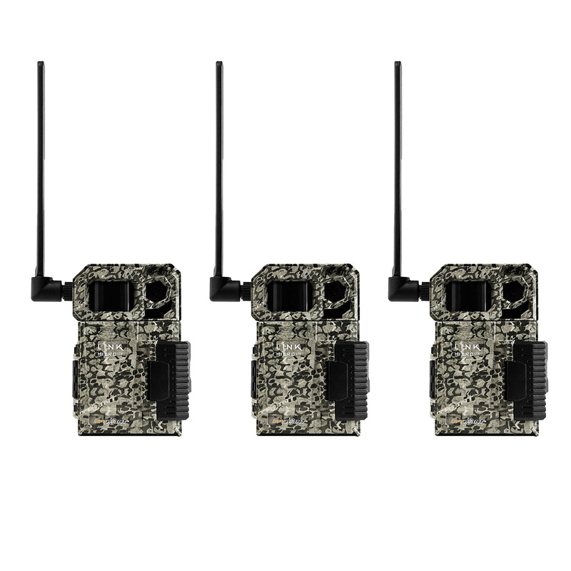 Spypoint Outdoor Cellular LTE Game Trail Camera with 80-Foot Detection (3 Pack)