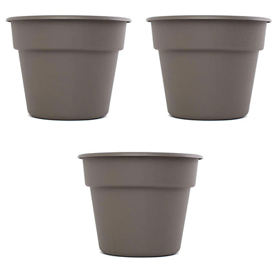 Bloem DC12-60 12 Inch Dura Cotta Planter with Pre Drilled Holes, Peppercorn
