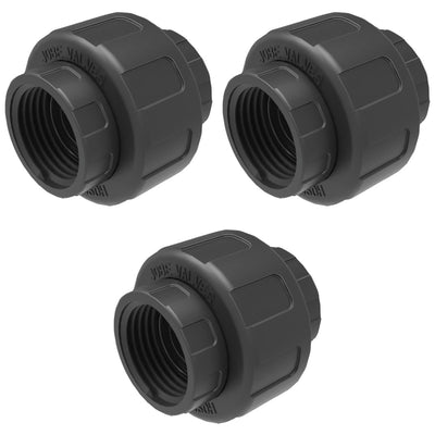 Jobe Valves J-ADF100 3/4 Inch Quick Connect Garden Hose Adapter Union (3 Pack)