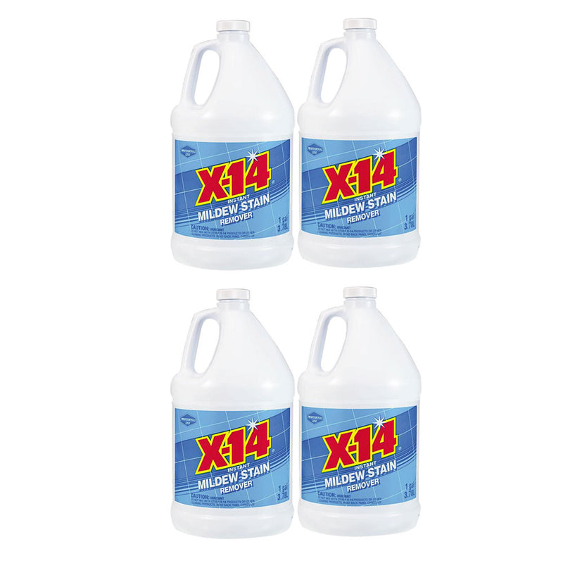 X-14 Deep Clean Non Scrubbing Multi Use Mildew Stain Remover (4 Pack)