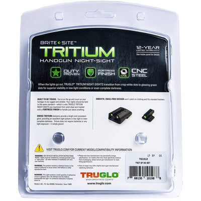 TruGlo Glow in the Dark Pistol Sight for Springfield XD, XDM, & XDS (2 Pack)