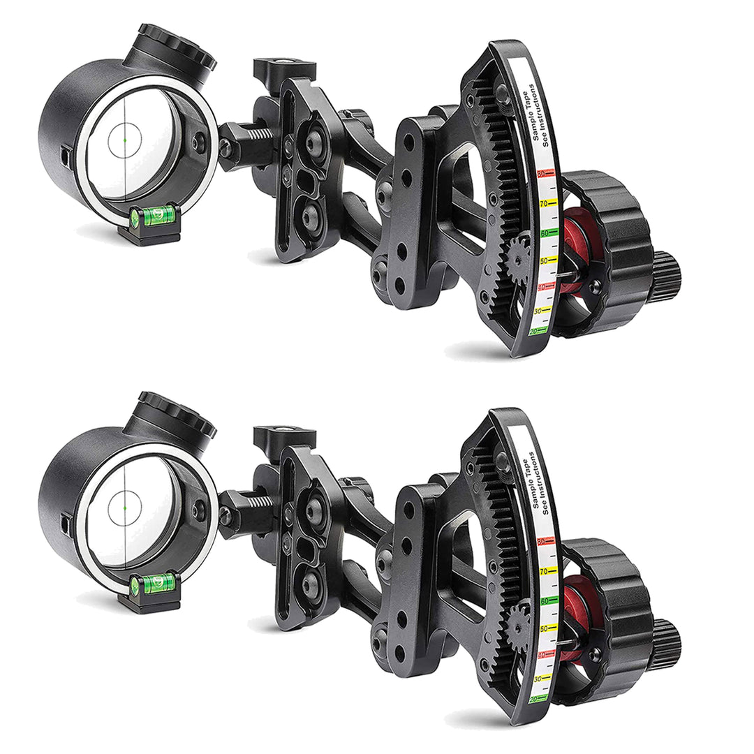 TruGlo Pro Power Dot Illuminated Adjustable Range Rover LED Bow Sight (2 Pack)