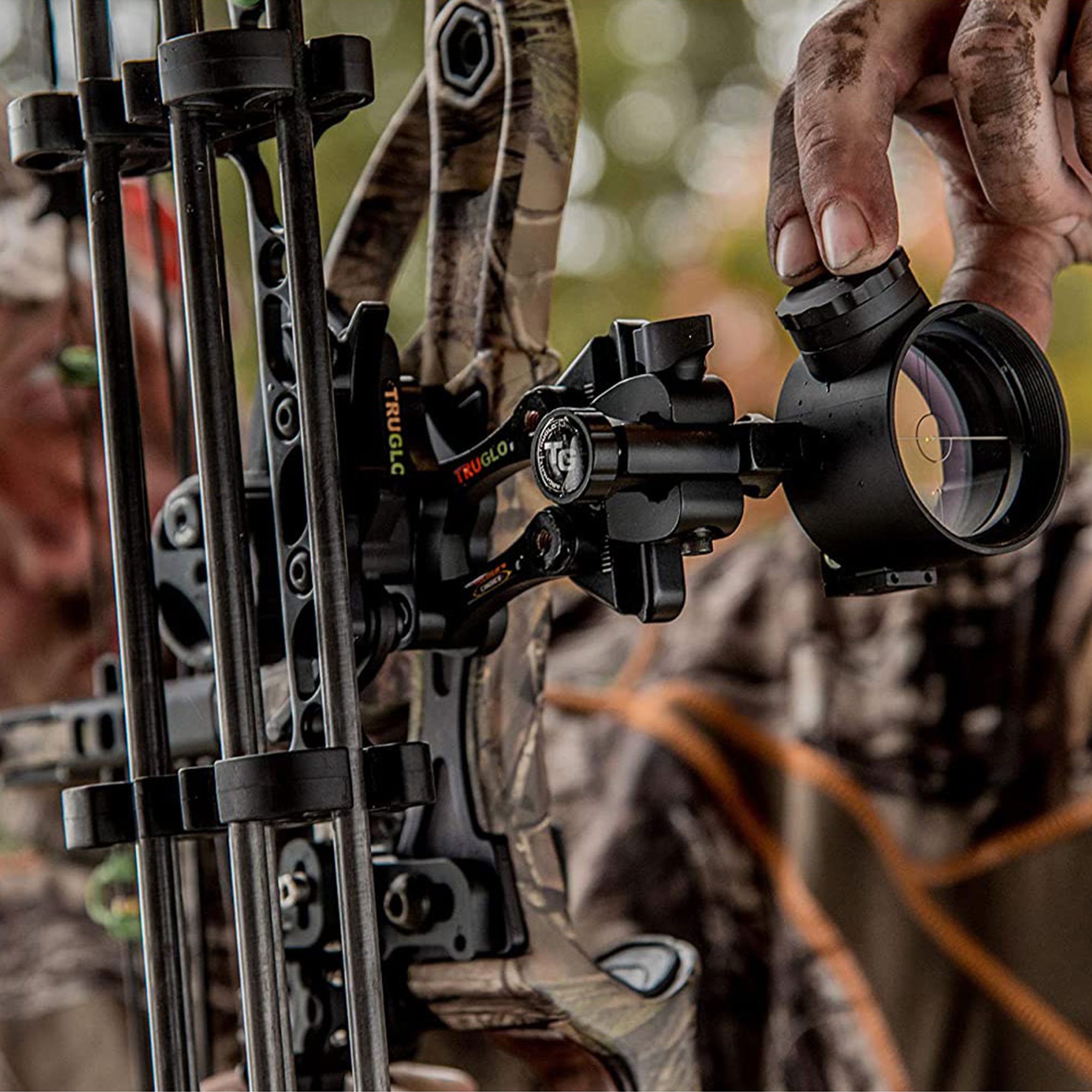 TruGlo Pro Power Dot Illuminated Adjustable Range Rover LED Bow Sight (2 Pack) - VMInnovations