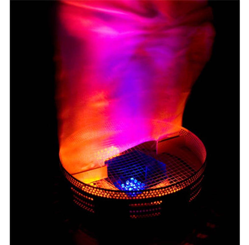 (4) CHAUVET BOB LED DJ Fire/Flame Simulator Lights w/ Table Legs & Hanging Chain