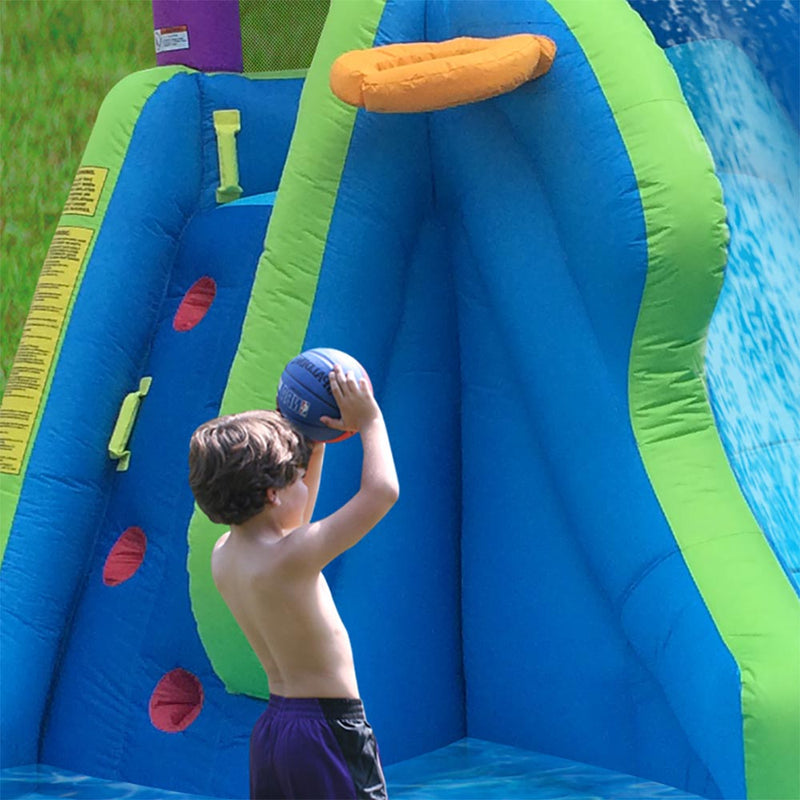 Kahuna Twin Falls Outdoor Inflatable Splash Backyard Water Slide Park (2 Pack)