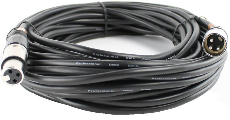 (4) CHAUVET LIGHTING 50 FT 3 Pin Male to Female DMX Connector Cables - DMX3P50FT