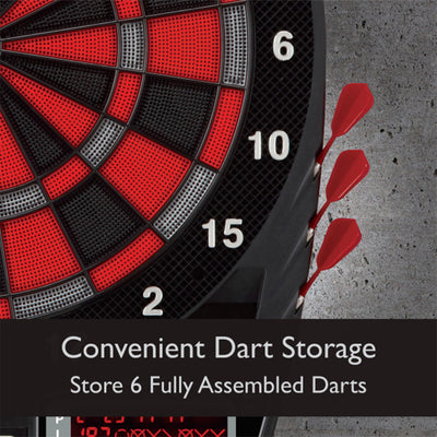 Viper 797 Electronic Soft Tip Dartboard Cabinet Set with Darts for Game Room