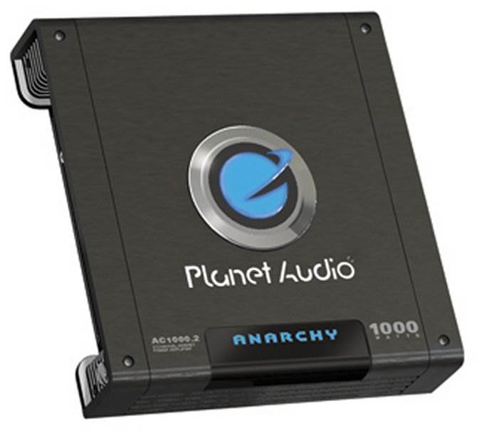 PLANET AUDIO ANARCHY AC1000.2 1000W 2 Channel Car Amplifier+4 Gauge Amp Kit
