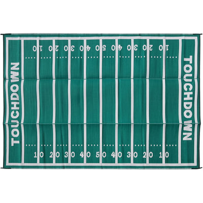 Camco 9 by 12 Foot Reversible American Football Field Portable Outdoor Patio Mat