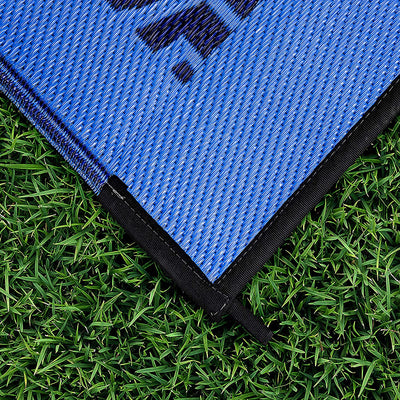 Camco 6 by 9 Ft Reversible Blue Lattice Design Outdoor Patio Mat Pad (Open Box)
