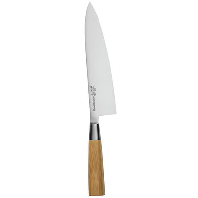 Messermeister Mu Bamboo Handle Stealth Professional 8 Inch Chef's Kitchen Knife