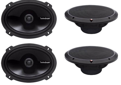 4) New Rockford Fosgate P1692 6x9" 300 Watt 2 Way Car Coaxial Speakers Audio