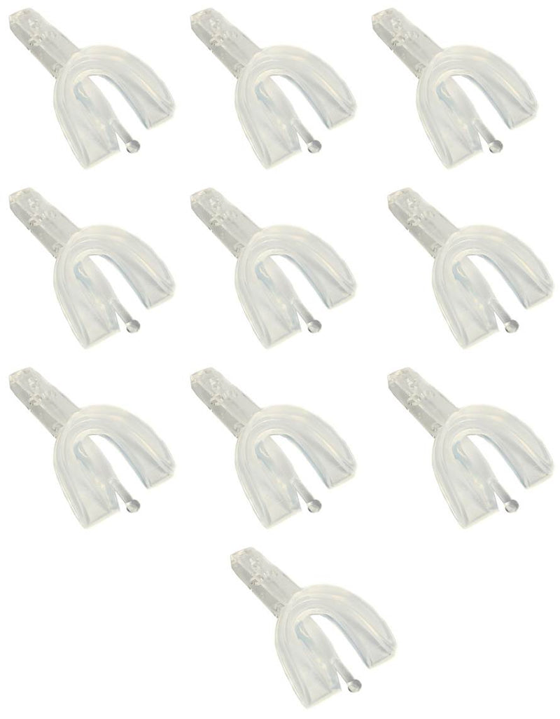 10) Shield Adult Football Strapguard Mouthguard Mount Teeth Guards w/Strap-Clear