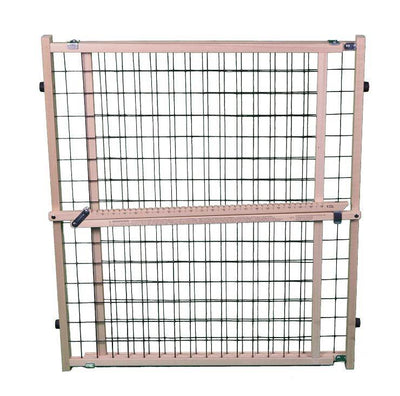 North States Extra-Wide Wire Mesh Adjust Petgate - Chew Proof Hardwood | 4619