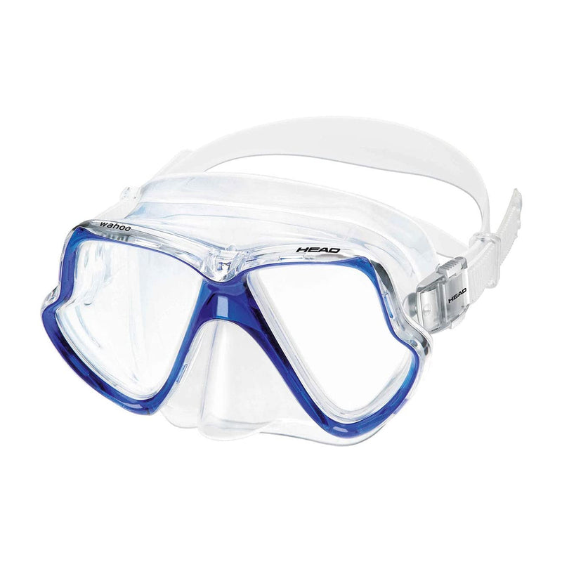HEAD 481217HMBL CL Wahoo Universal Underwater Snorkeling Mask Goggles, Blue