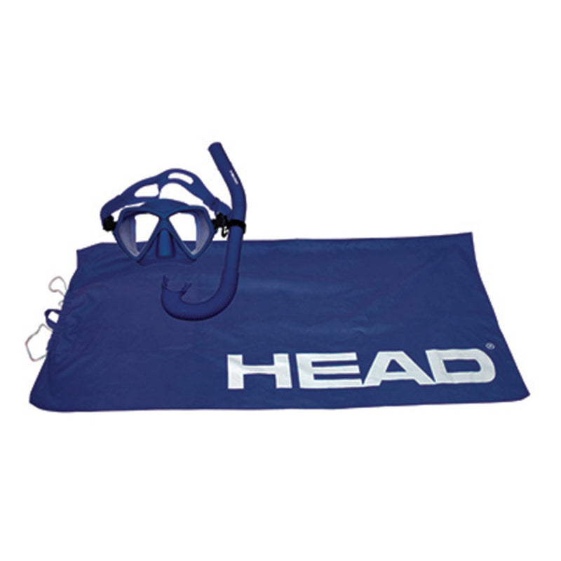 HEAD 481252GUNVNV Adventure Combo Snorkeling Mask and Backpack Towel Bag, Blue