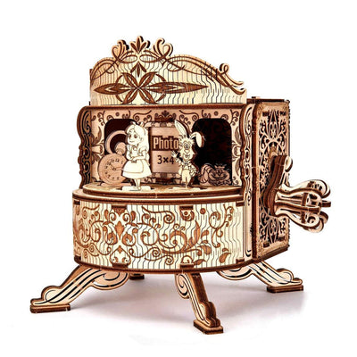 Wood Trick 3D Fairy Theater Music Box Wooden Model Mechanical Self Building Kit