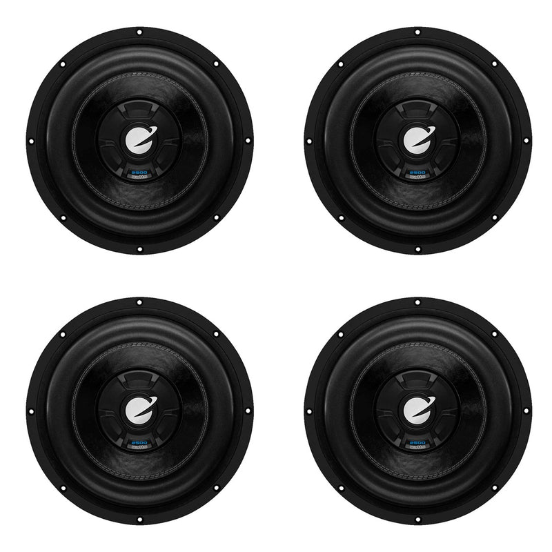 Planet Audio BBD12B 12" 2500W Max Dual Voice Coil 4 Ohm Car Audio Sub (4 Pack)