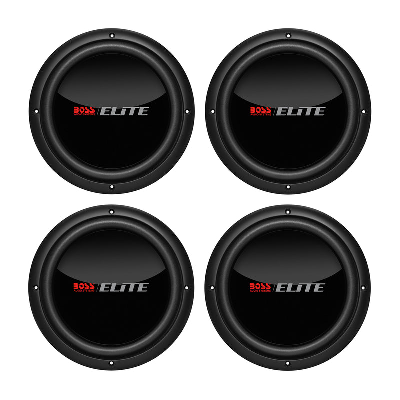 Boss Audio BDVC10 Elite 10 Inch Dual Voice Coil 1500 Watt Subwoofer (4 Pack)