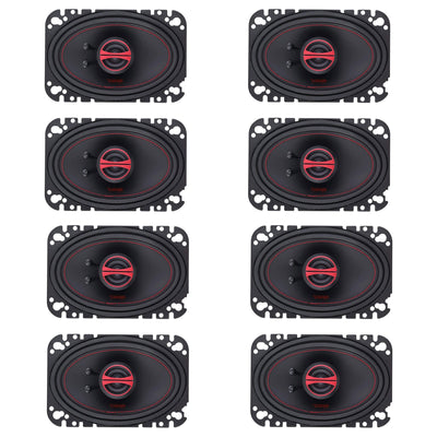 DS18 DS18-GEN-X4.6 Car Stereo GEN X 4 x 6" 2 Way 135W Coaxial Speaker (8 Pack)