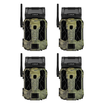 SPYPOINT LINK-S-V 12MP Solar Cellular HD Video Hunting Trail Camera (4 Pack)