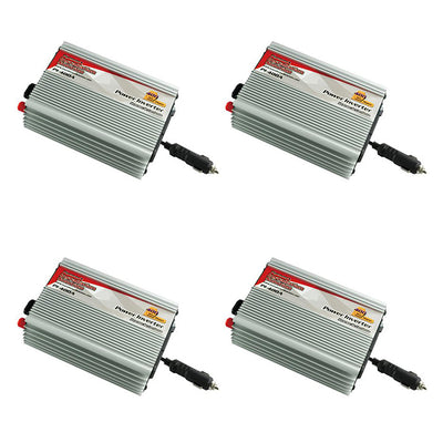 AudioPipe Pipemans 400W Max DC Plug USB 12-Volt Car Power Inverter (4 Pack)