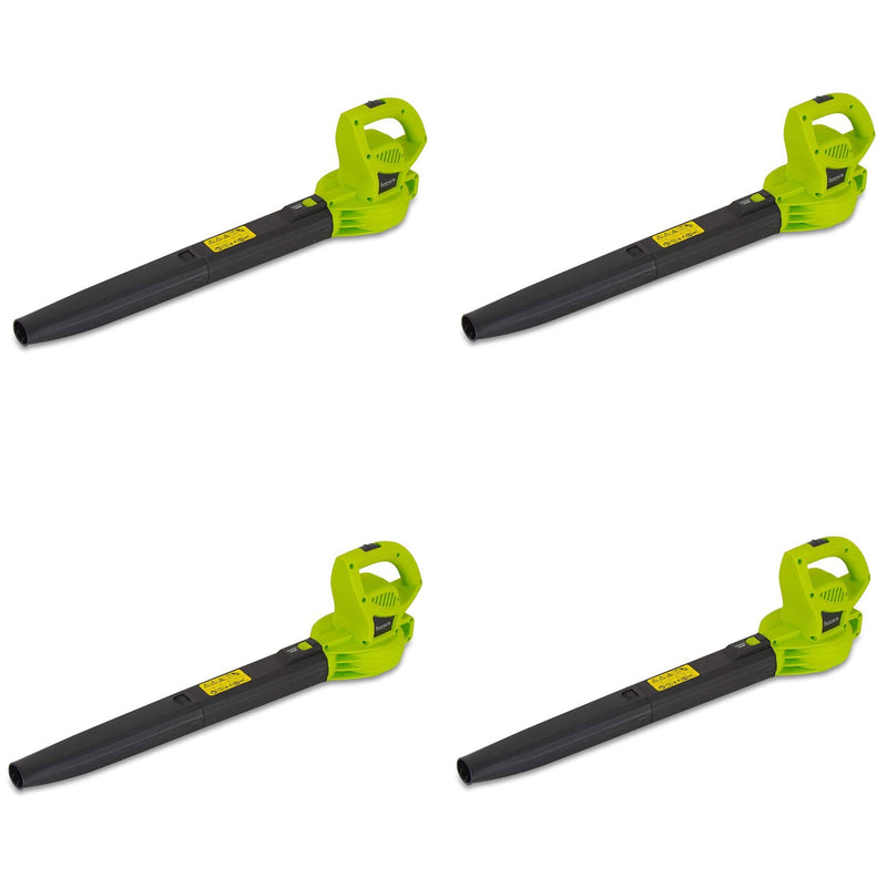 SereneLife 6 Amp 135 MPH Electric Corded Leaf Blower Lawn Sweeper Tool (4 Pack)