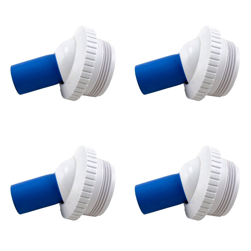 Hayward SP1420 Inlet Fitting with 1-Inch Dia. Rubber Directional Nozzle (4 Pack)