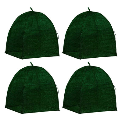 NuVue 20250 22 Inch Winter Plant Shrub Protection Cover, Hunter Green (4 Pack)