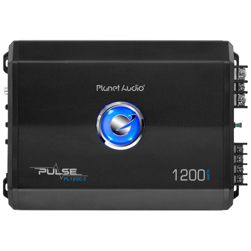 Planet Audio 1200W 2 Channel Full Range Class A/B MOSFET Amplifier (4 Pack)