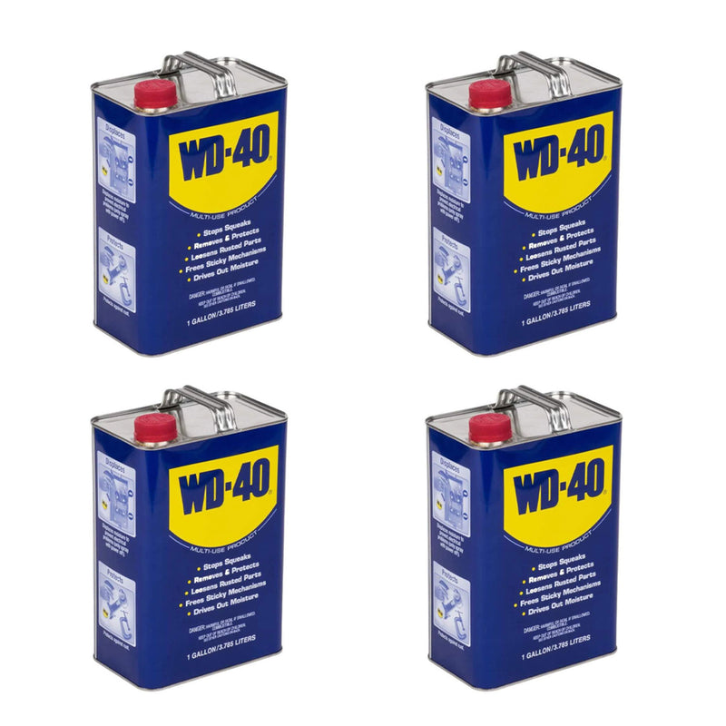 WD-40 Multi Use Heavy Duty Soaking Dipping Lubricant, 1 Gallon (4 Pack)