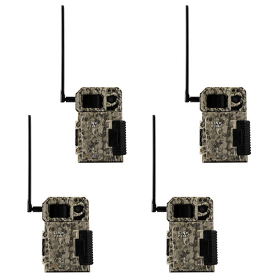 SPYPOINT LINK MICRO Nationwide 4G Cellular Hunting Trail Game Camera (4 Pack)