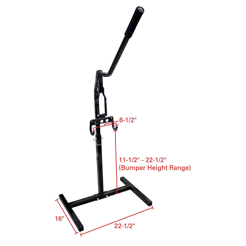 Extreme Max PRO Series Steel Frame Lever Lift Snowmobile Maintenance Jack Stand