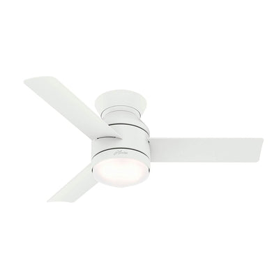Hunter Fan Company Dublin 44" Ceiling Fan w/ LED Lights & Remote Control, White