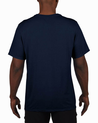 Gildan Classic Fit Mens Medium Adult Performance Short Sleeve T-Shirt, Navy Blue