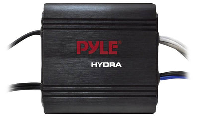 New Pyle PLMRMP1B 400 Watt 2 Channel Marine Waterproof Micro Audio Amplifier Amp