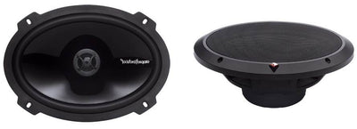 2) Rockford Fosgate P1675 6.75" 120W 3 Way + 2) P1692 6x9" 150W 2 Way Speakers