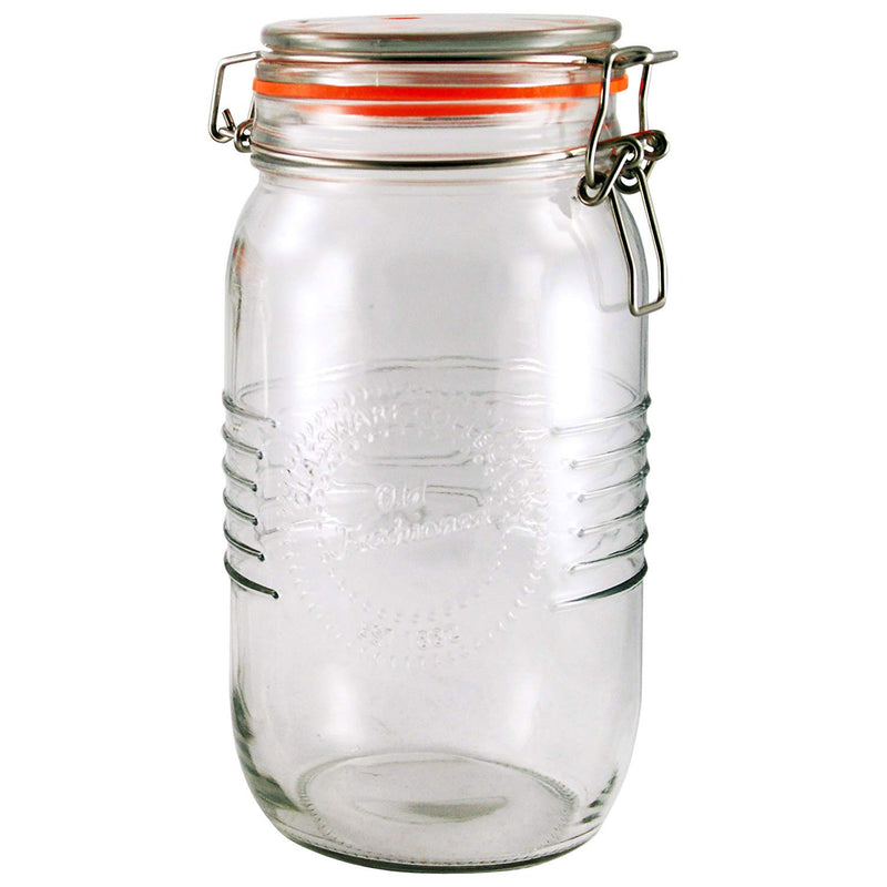 Grant Howard 50894 1.5 Liter Old Fashioned Rustic Country B&T Glass Storage Jar