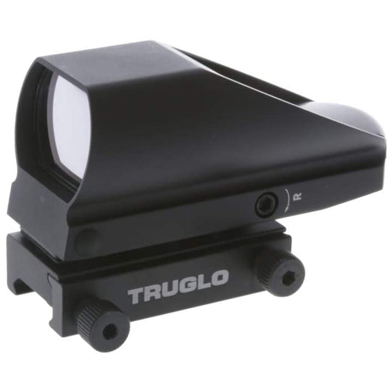 TruGlo TruBrite Weaver Mount 5 MOA Dual Color Open Dot Hunting Sight, Black
